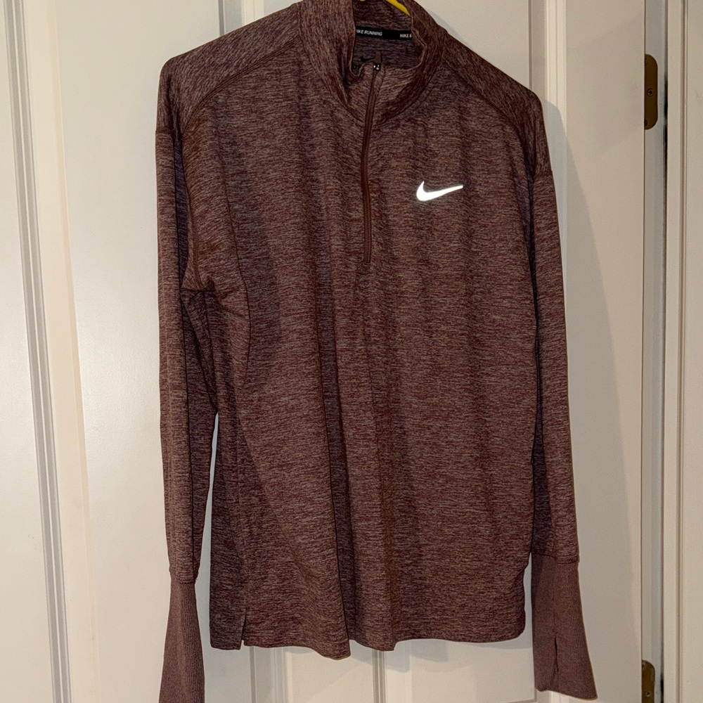 Nike women's Maroon Quarter-Zip Jacket